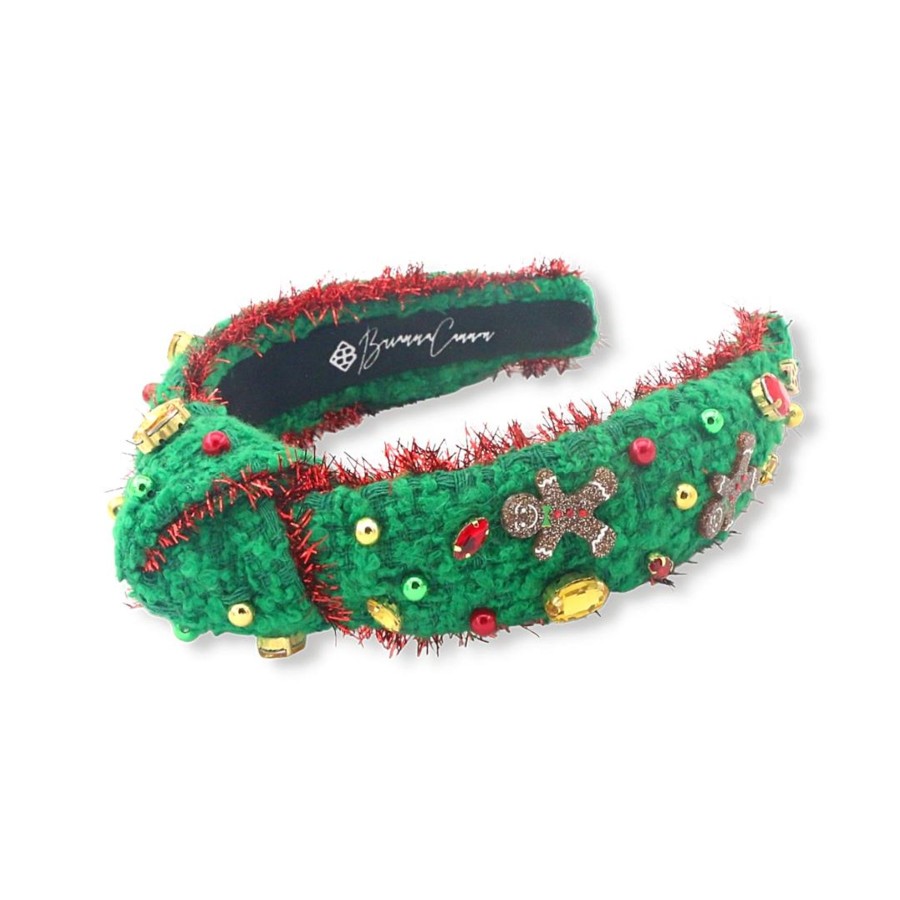 Accessories Brianna Cannon | Child Size Gingerbread Headband With Crystals & Beads