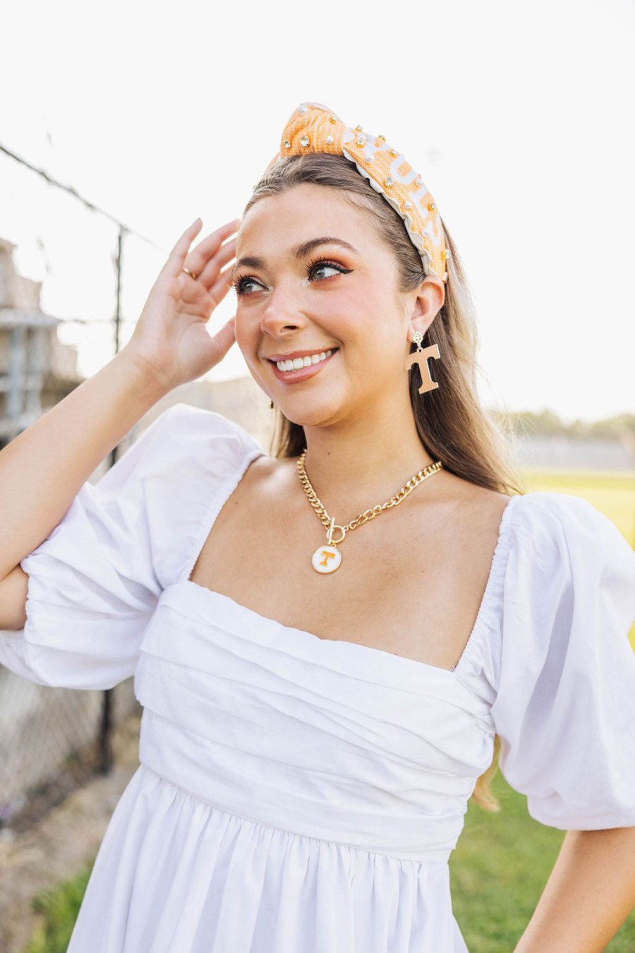 Accessories Brianna Cannon | University Of Tennessee Logo Necklace