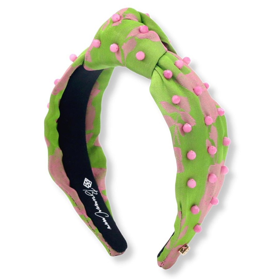 Accessories Brianna Cannon | Lime And Rose Silk Headband