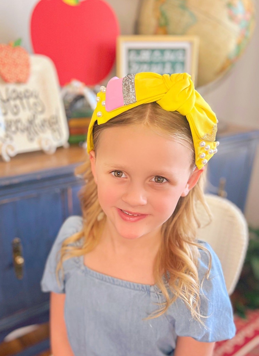 Accessories Brianna Cannon | Child Size Pencil Side Bow Headband