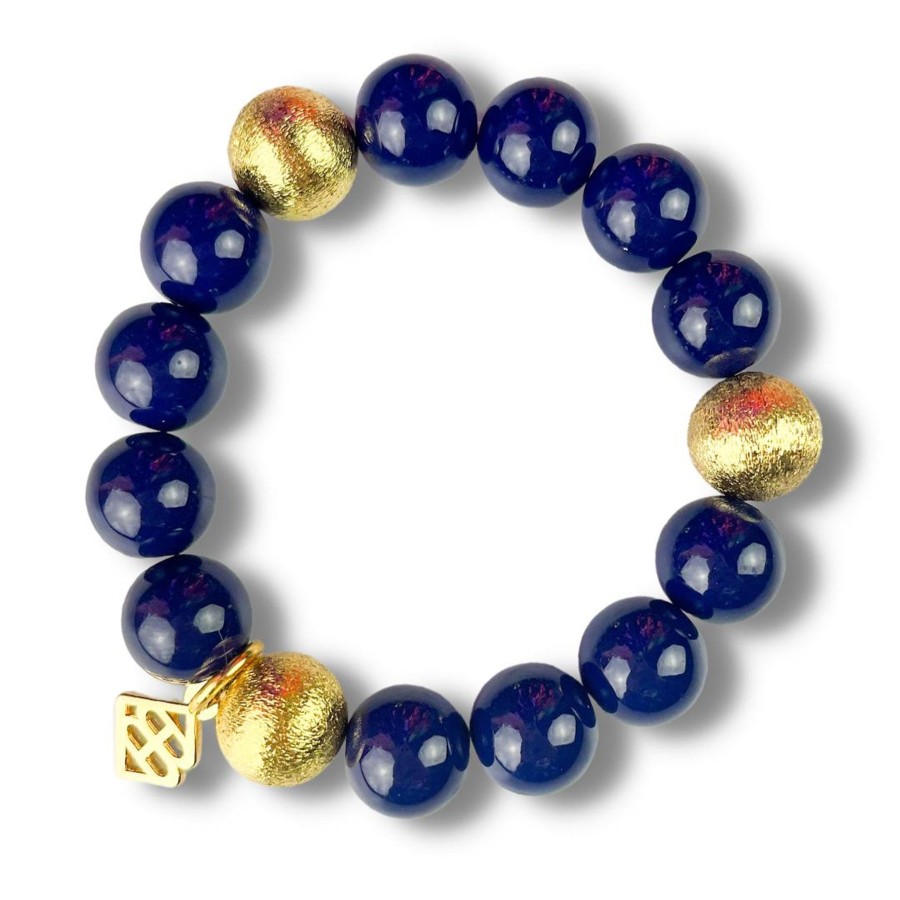 Accessories Brianna Cannon | Navy Beaded Brianna Bracelet