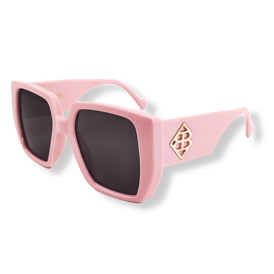 Accessories Brianna Cannon | Perfect Pink Bc Square Sunglasses With Polarized Lenses