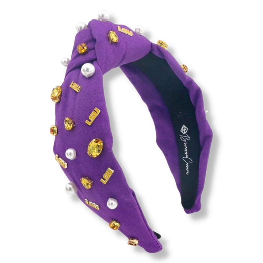 Accessories Brianna Cannon | Purple Lsu Logo Headband