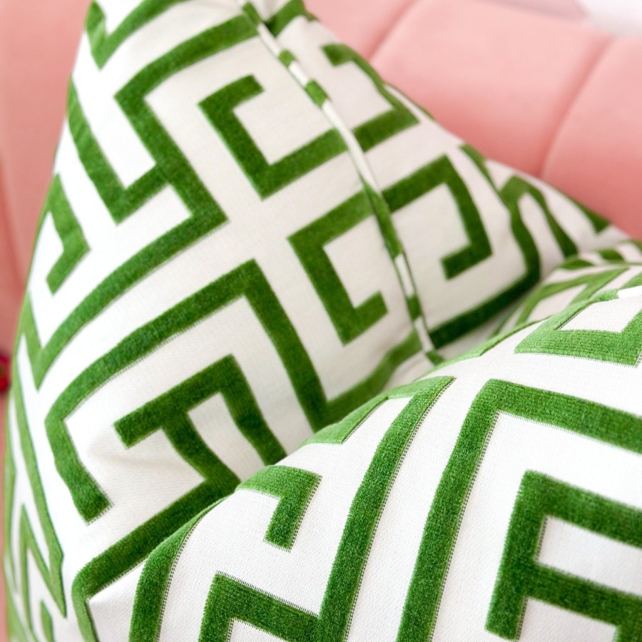 Accessories Brianna Cannon | Thibaut Designer Pillow Cover - Ming Trail In Green