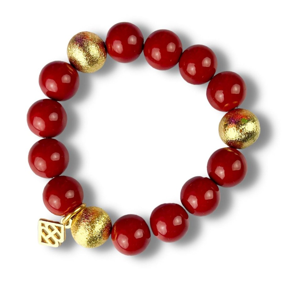 Accessories Brianna Cannon | Crimson Beaded Brianna Bracelet