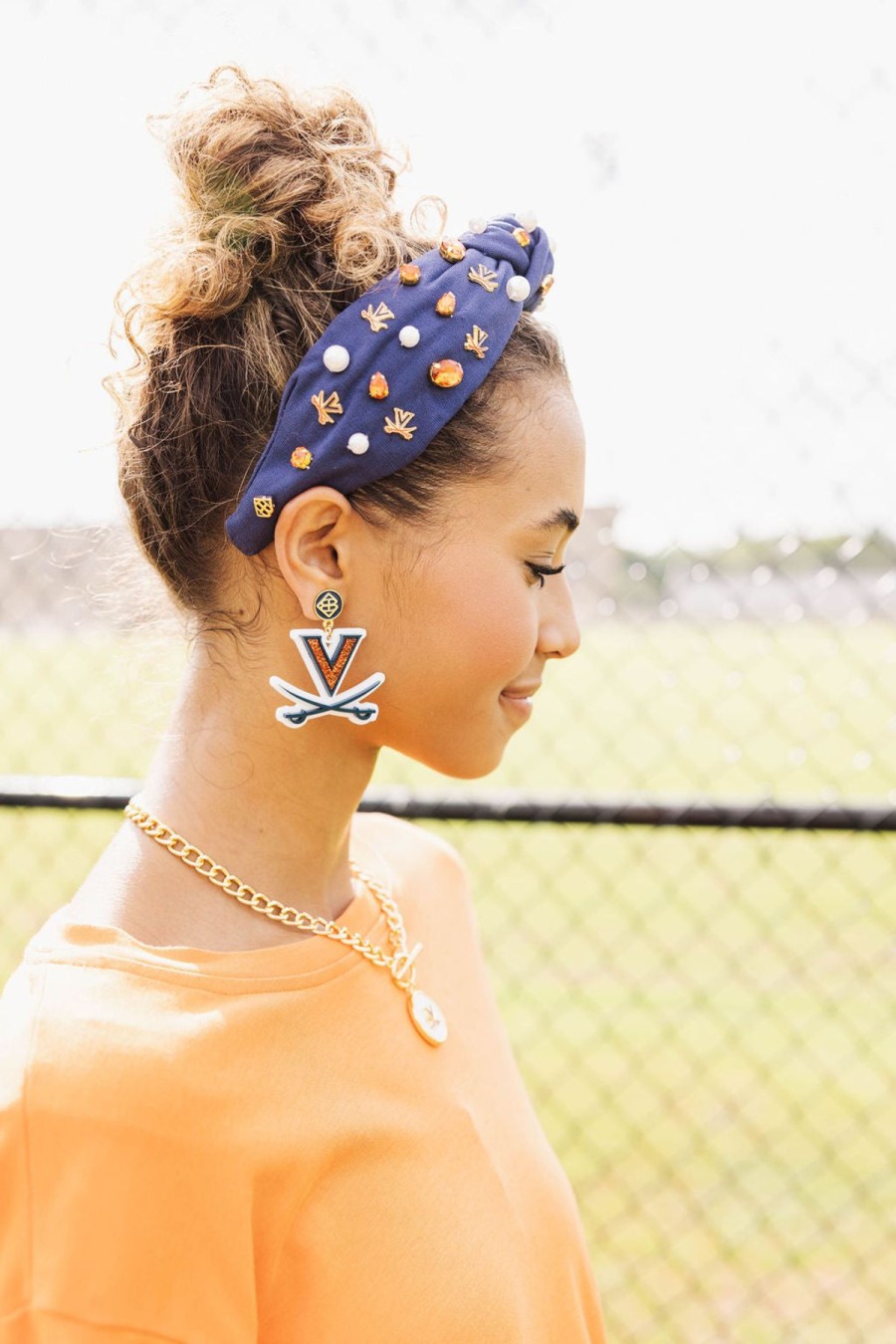 Accessories Brianna Cannon | University Of Virginia Logo Headband