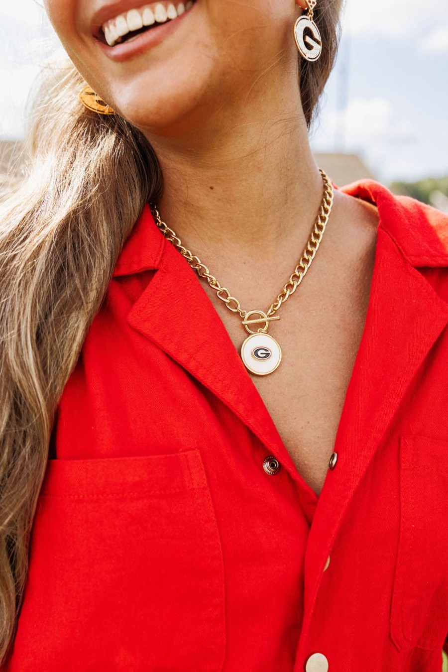 Accessories Brianna Cannon | Georgia Logo Necklace