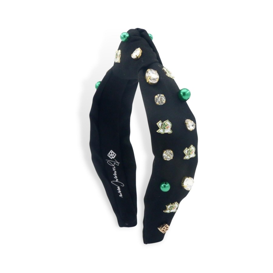 Accessories Brianna Cannon | Child Size Southlake Carroll Logo Headband With Pearls And Crystals