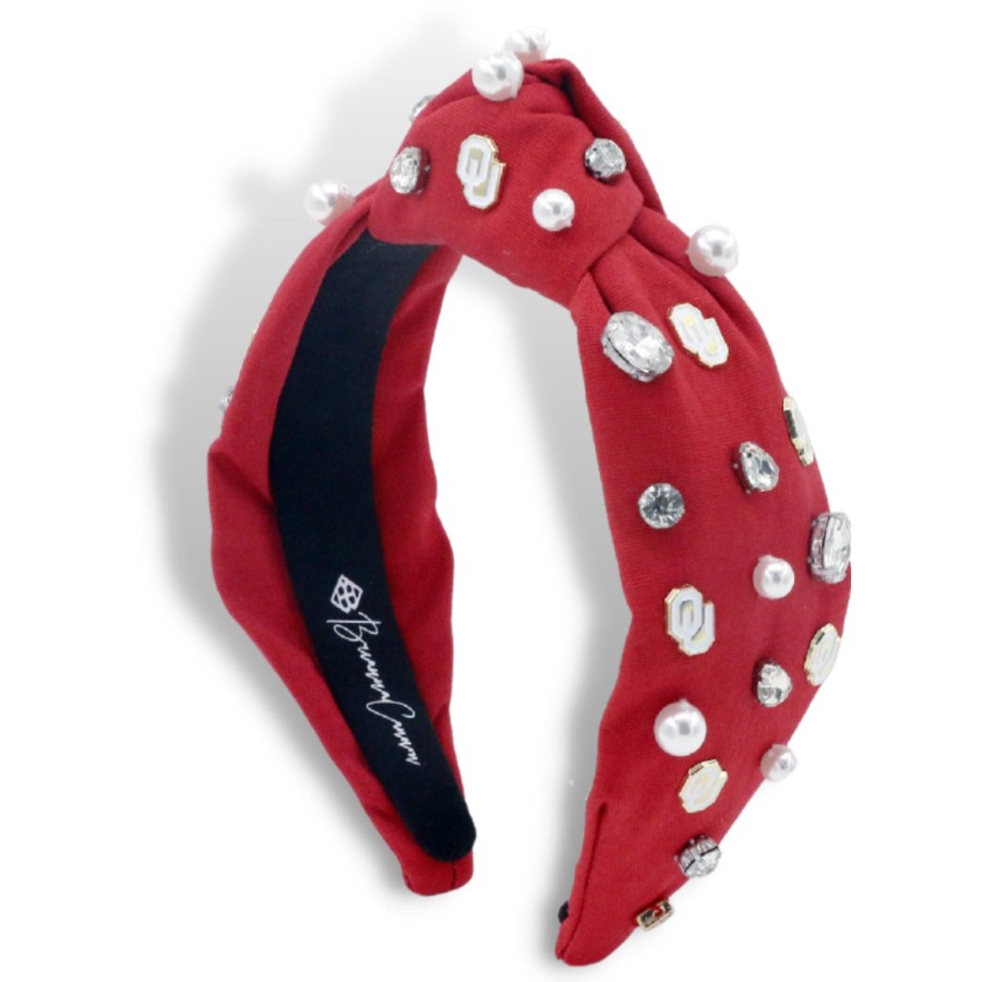 Accessories Brianna Cannon | Crimson University Of Oklahoma Logo Headband