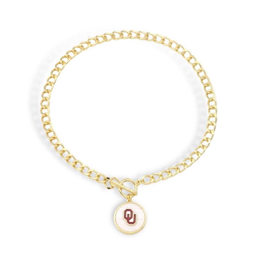 Accessories Brianna Cannon | University Of Oklahoma Logo Necklace