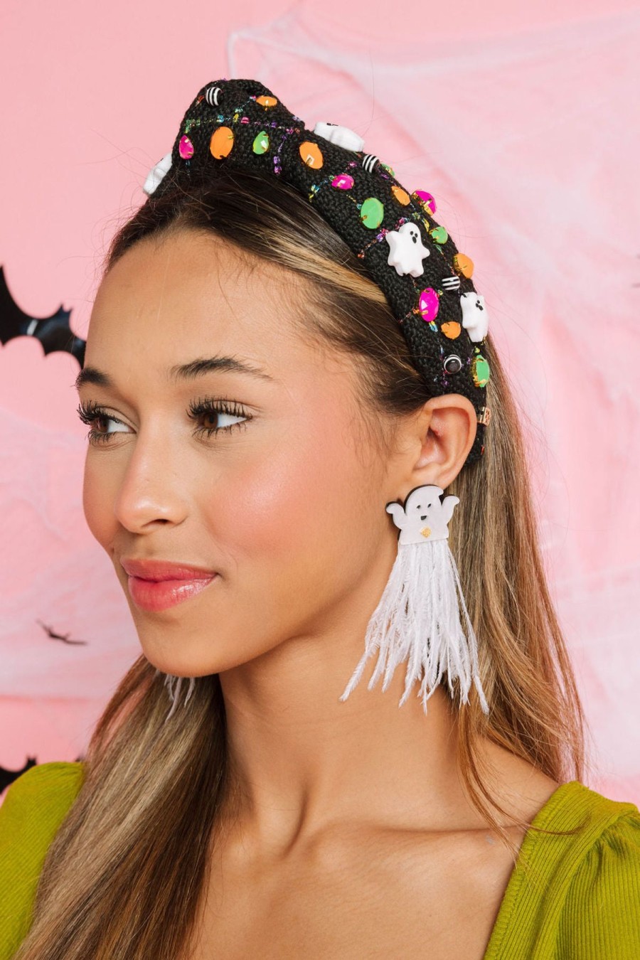 Halloween Brianna Cannon | Friendly Ghost Feather Earrings