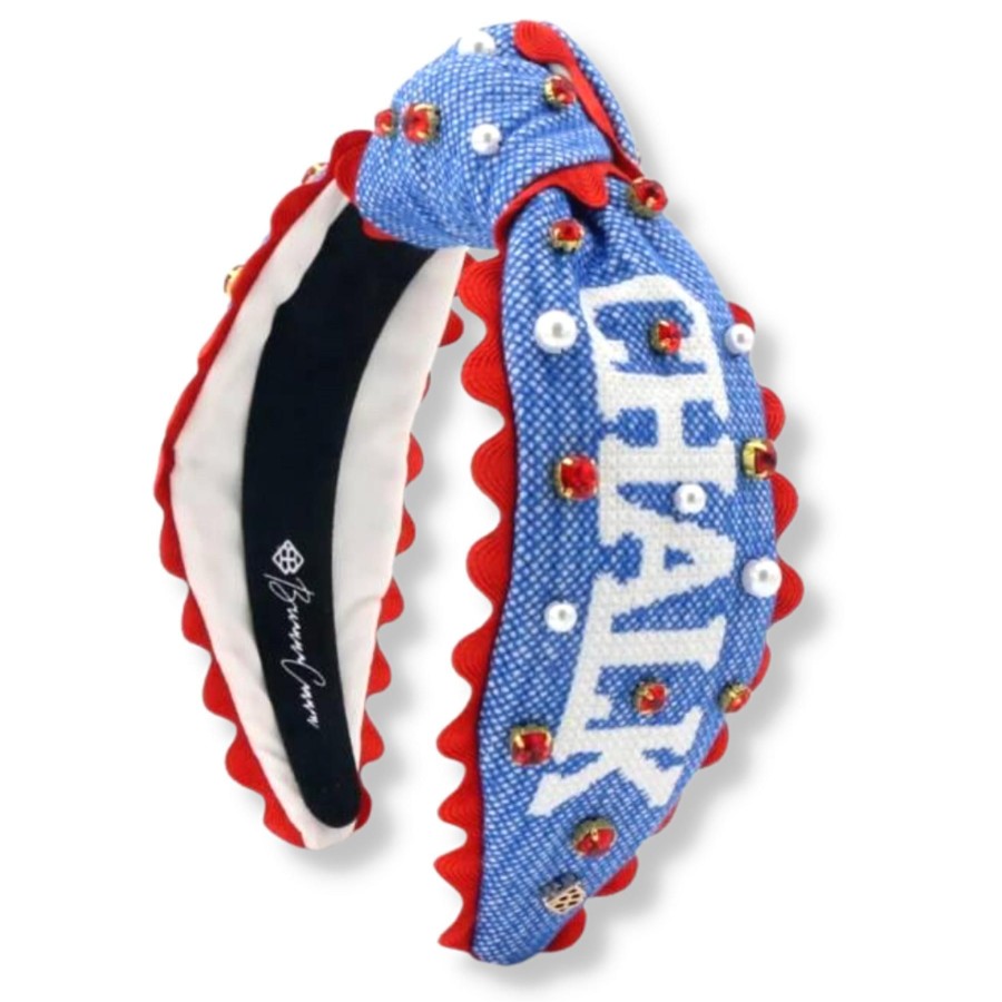 Accessories Brianna Cannon | Adult Size Rock Chalk Cross Stitch Headband