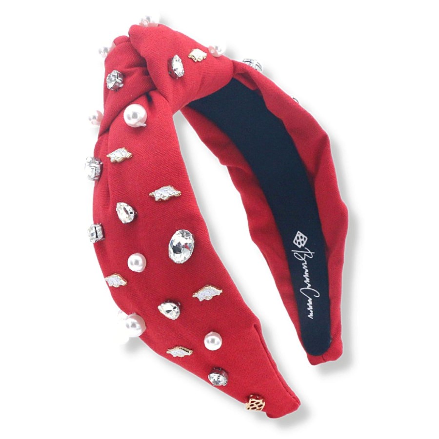 Accessories Brianna Cannon | Cardinal Red University Of Arkansas Logo Headband