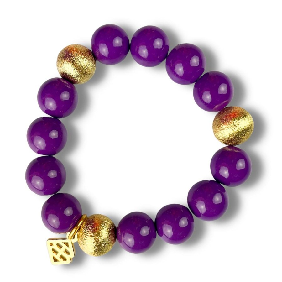 Accessories Brianna Cannon | Purple Beaded Brianna Bracelet