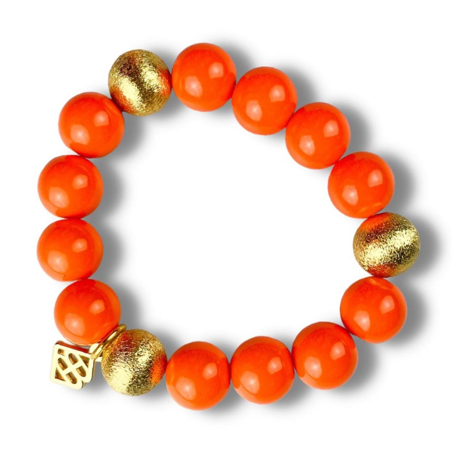 Accessories Brianna Cannon | Orange Beaded Brianna Bracelet