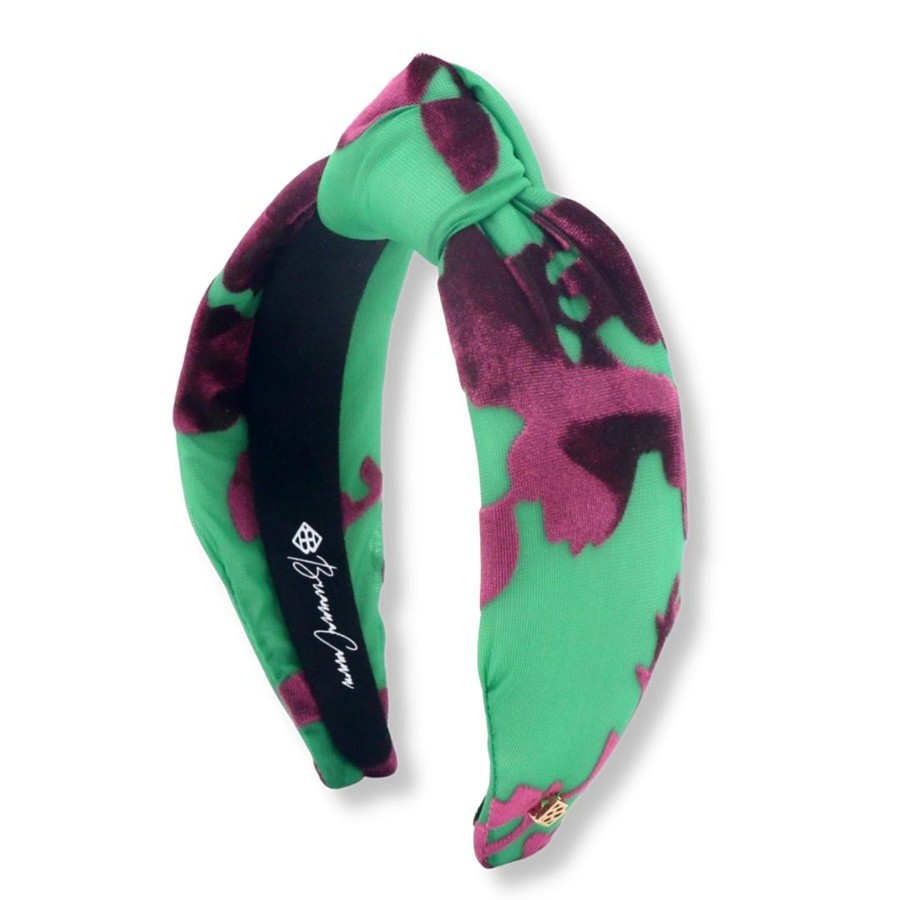 Accessories Brianna Cannon | Green & Fuchsia Floral Headband