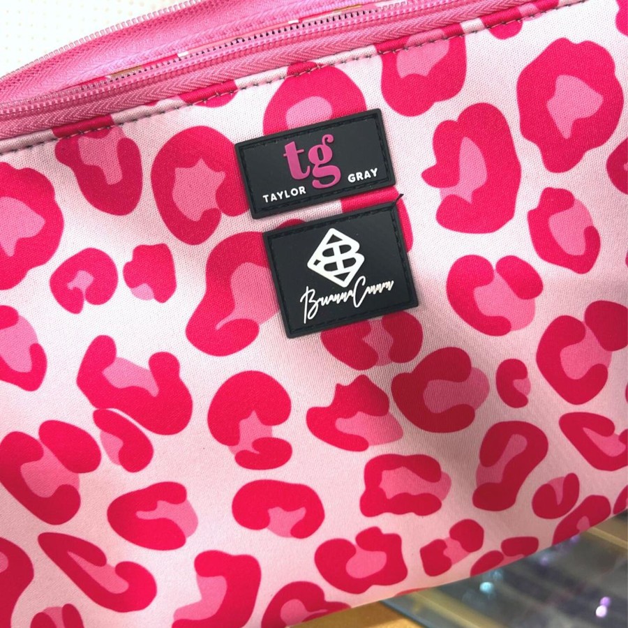 Pink Brianna Cannon | Taylor Gray X Brianna Cannon Neoprene Cosmetic Bag