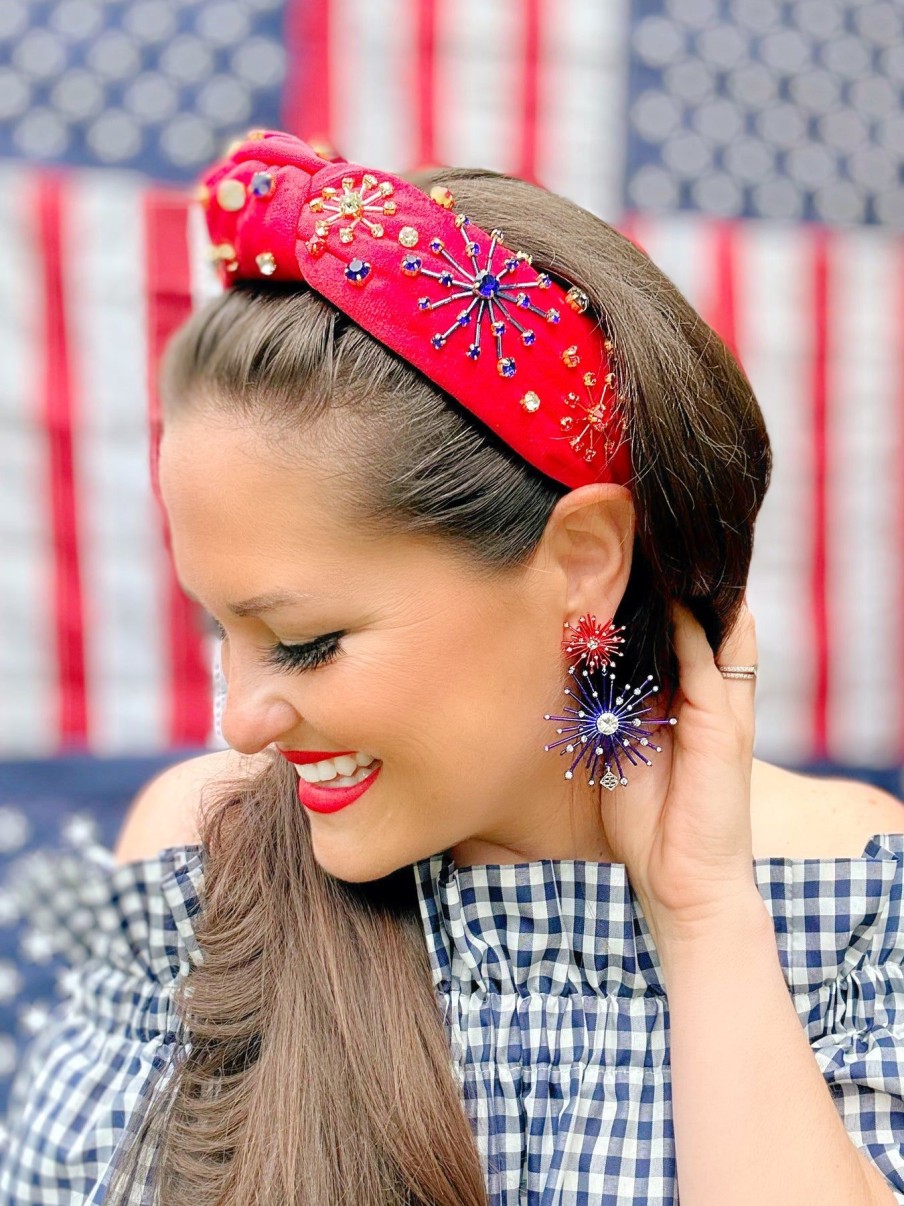 Accessories Brianna Cannon | Blue & Red Firework Earrings