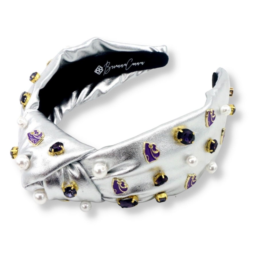 Accessories Brianna Cannon | Silver Kansas State Logo Headband