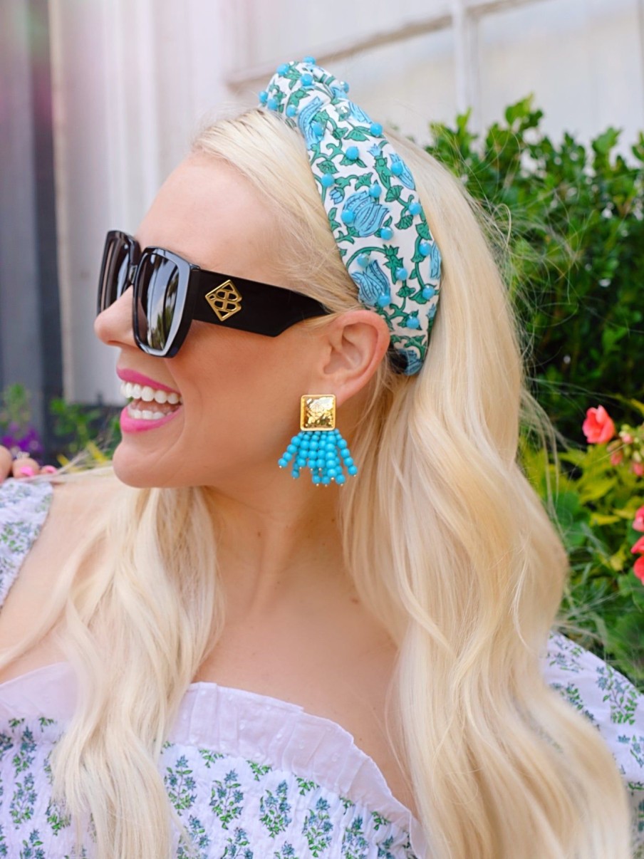 Accessories Brianna Cannon | Sky Blue Bell Flowers Headband