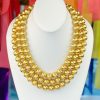 Accessories Brianna Cannon | 3 Strand Gold Beaded Brianna Necklace