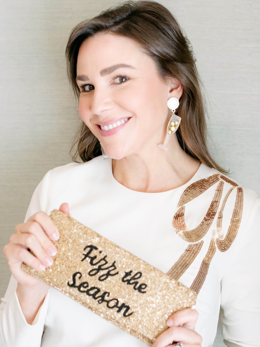 Accessories Brianna Cannon | Mrs. Southern Social X Brianna Cannon - Champagne Earrings