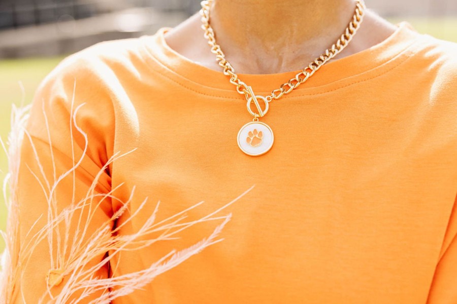 Accessories Brianna Cannon | Clemson Logo Necklace