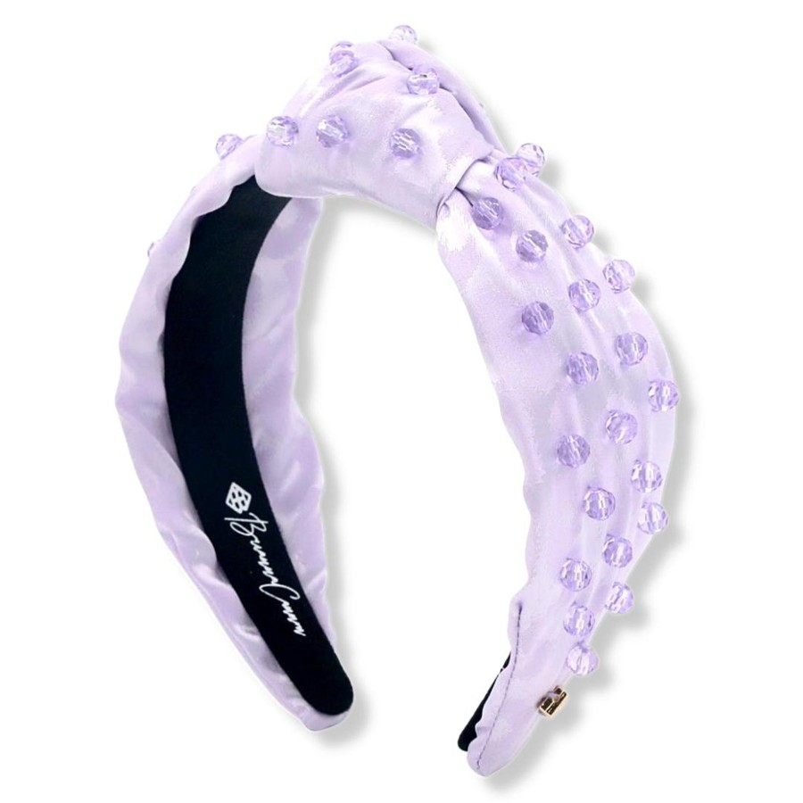 Accessories Brianna Cannon | Lavender Spotted Headband With Crystals