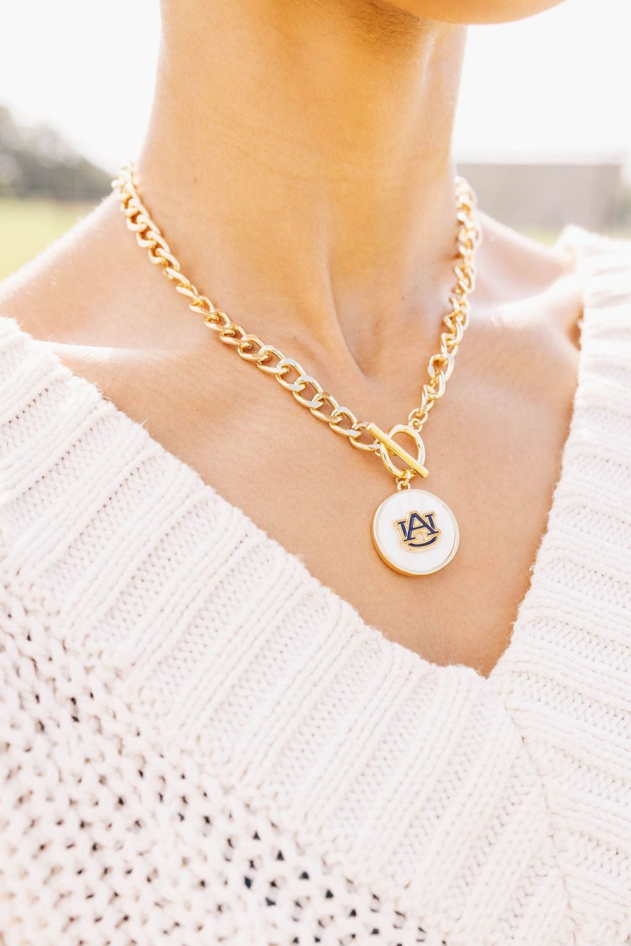 Accessories Brianna Cannon | Auburn Logo Necklace