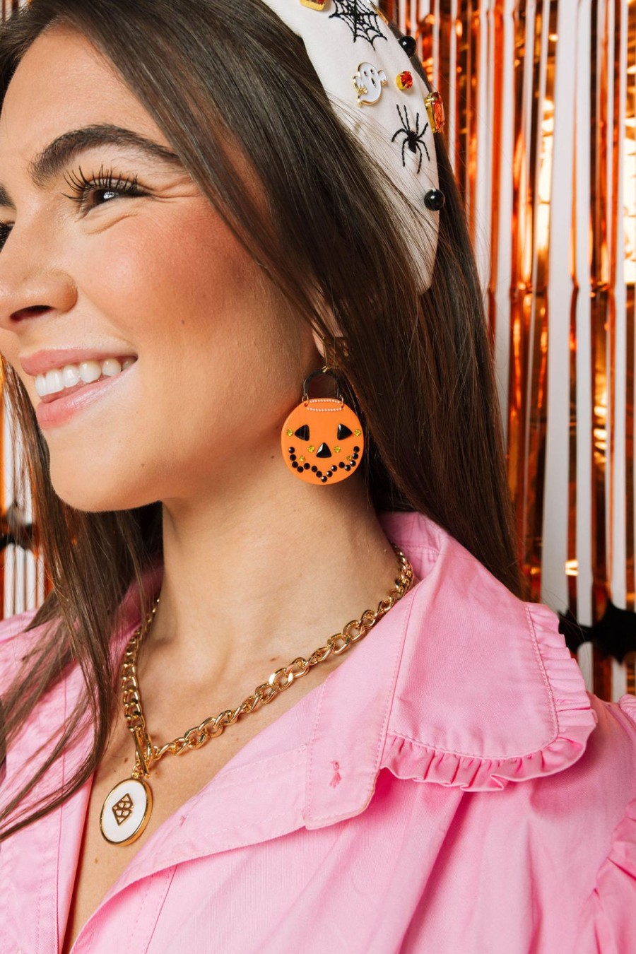 Halloween Brianna Cannon | Jack-O-Lantern Candy Bucket Earrings