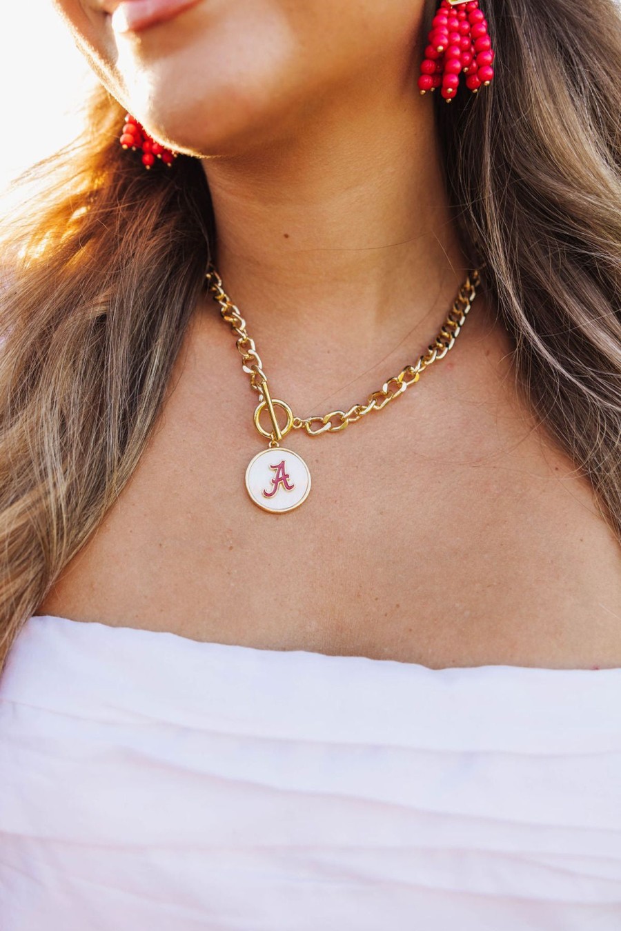 Accessories Brianna Cannon | Alabama Logo Necklace