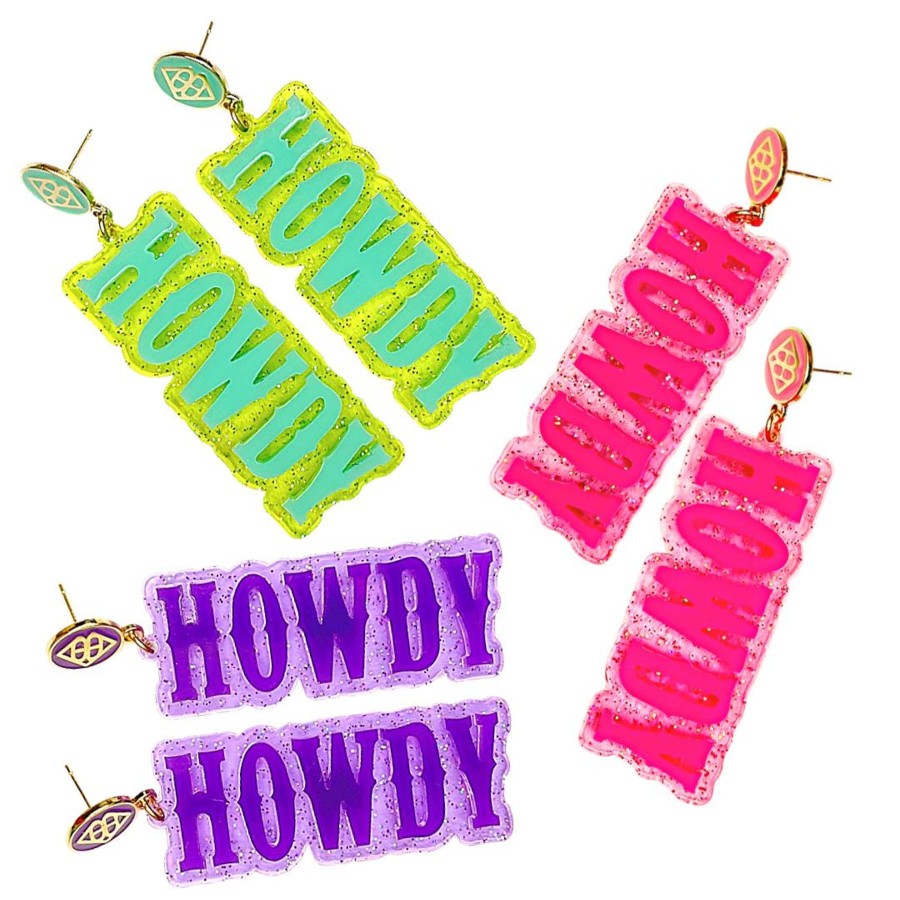 Accessories Brianna Cannon | Glitter Howdy Earrings