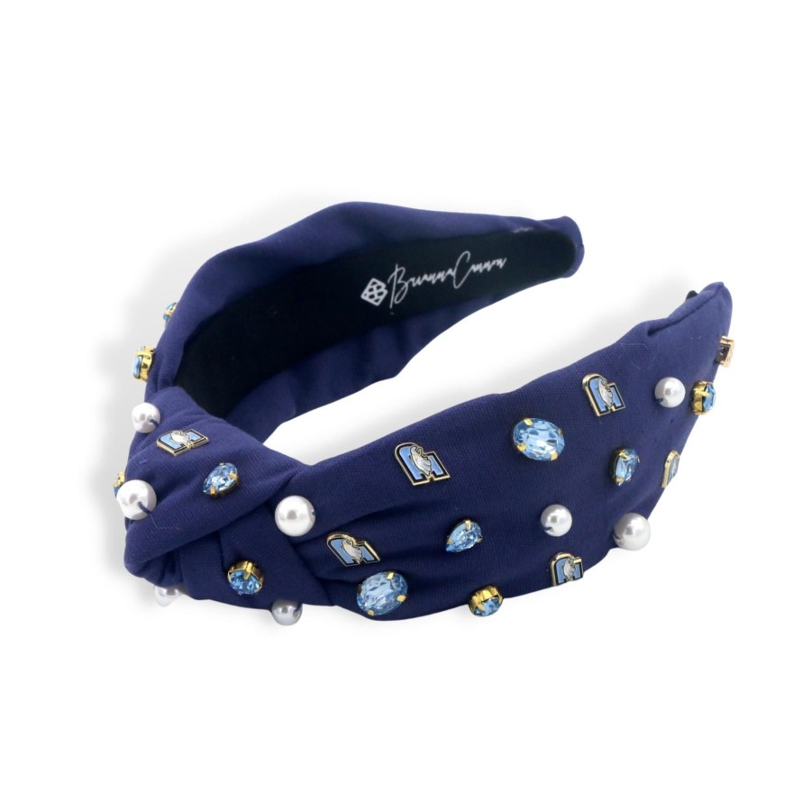 Accessories Brianna Cannon | Adult Size Prince Of Peace Logo Headband With Pearls And Crystals