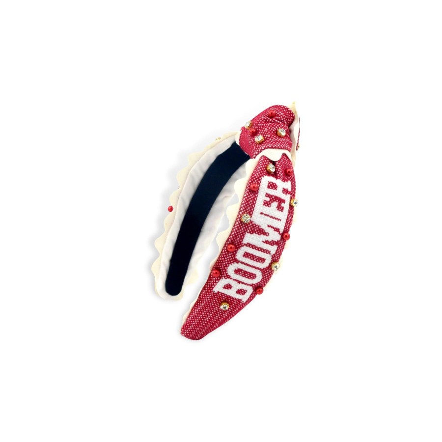 Accessories Brianna Cannon | Child Size Boomer Sooner Cross Stitch Headband