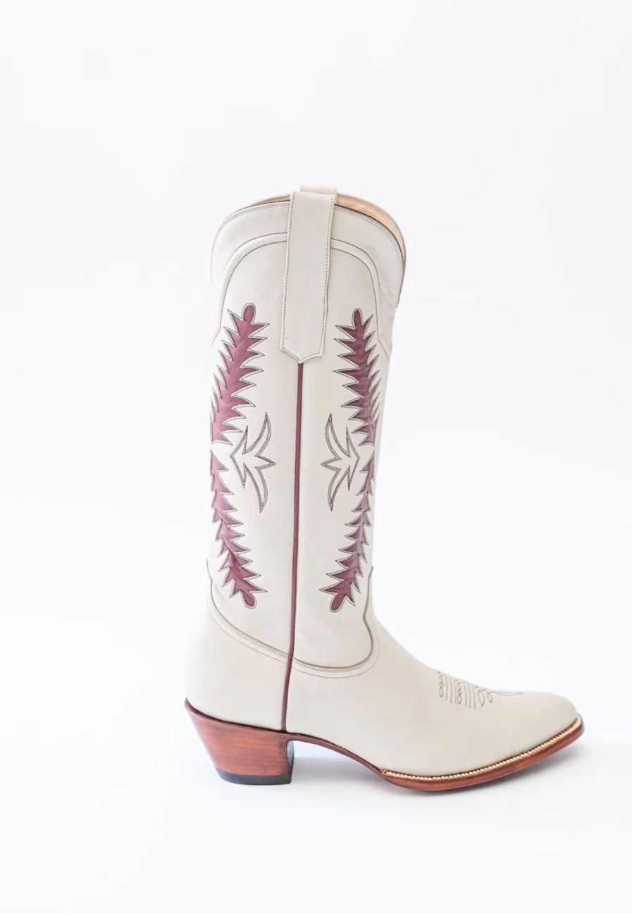 Boots Brianna Cannon | Petite Paloma Finnley Boot - Bone/Maroon