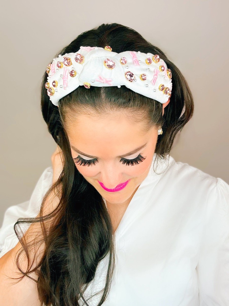 Pink Brianna Cannon | It'S A Girl - Pink Bow Headband