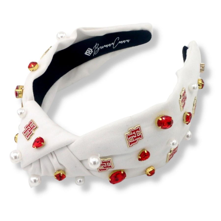 Accessories Brianna Cannon | White University Of Houston Logo Headband