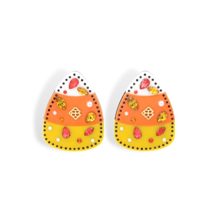 Halloween Brianna Cannon | Large Candy Corn Stud Earrings