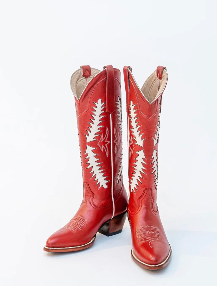 Boots Brianna Cannon | Petite Paloma Finnley Boot - Red/Bone