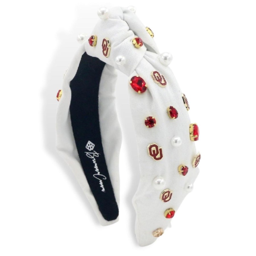 Accessories Brianna Cannon | White University Of Oklahoma Logo Headband