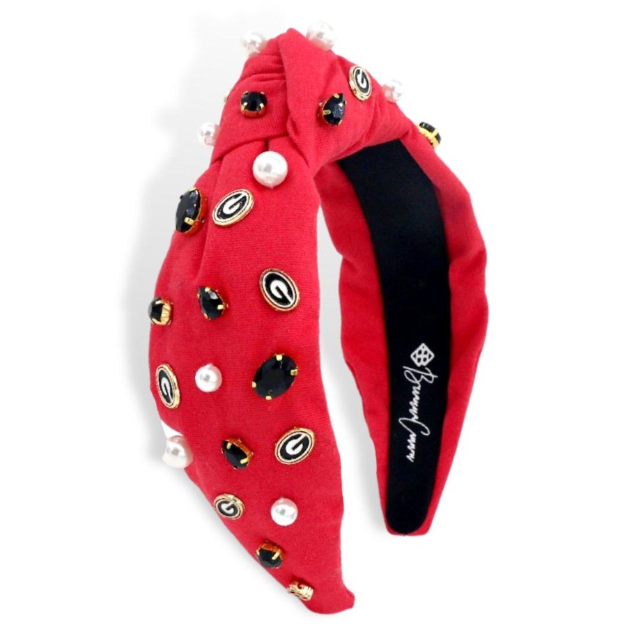 Accessories Brianna Cannon | Red University Of Georgia Logo Headband