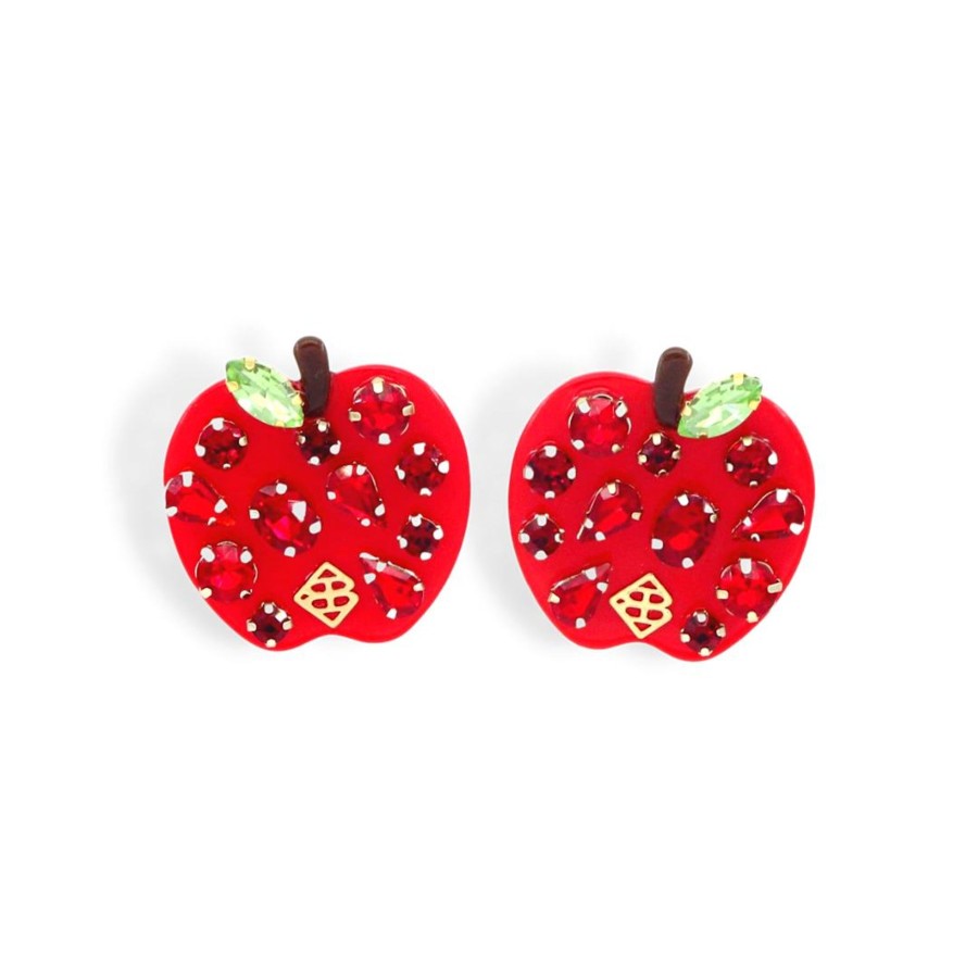 Accessories Brianna Cannon | Back To School Apple Earrings