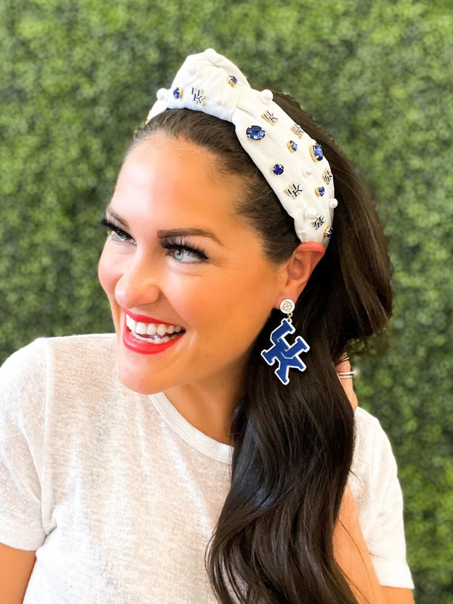 Accessories Brianna Cannon | White University Of Kentucky Logo Headband