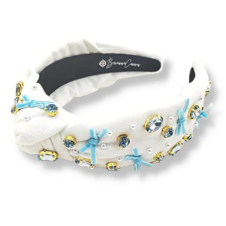 Accessories Brianna Cannon | It'S A Boy - Blue Bow Headband