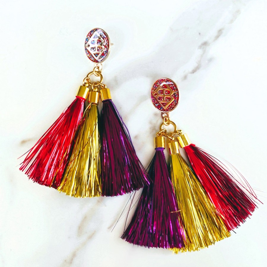 Accessories Brianna Cannon | Fiesta 2021 - Xl Fiesta Tassel Earrings