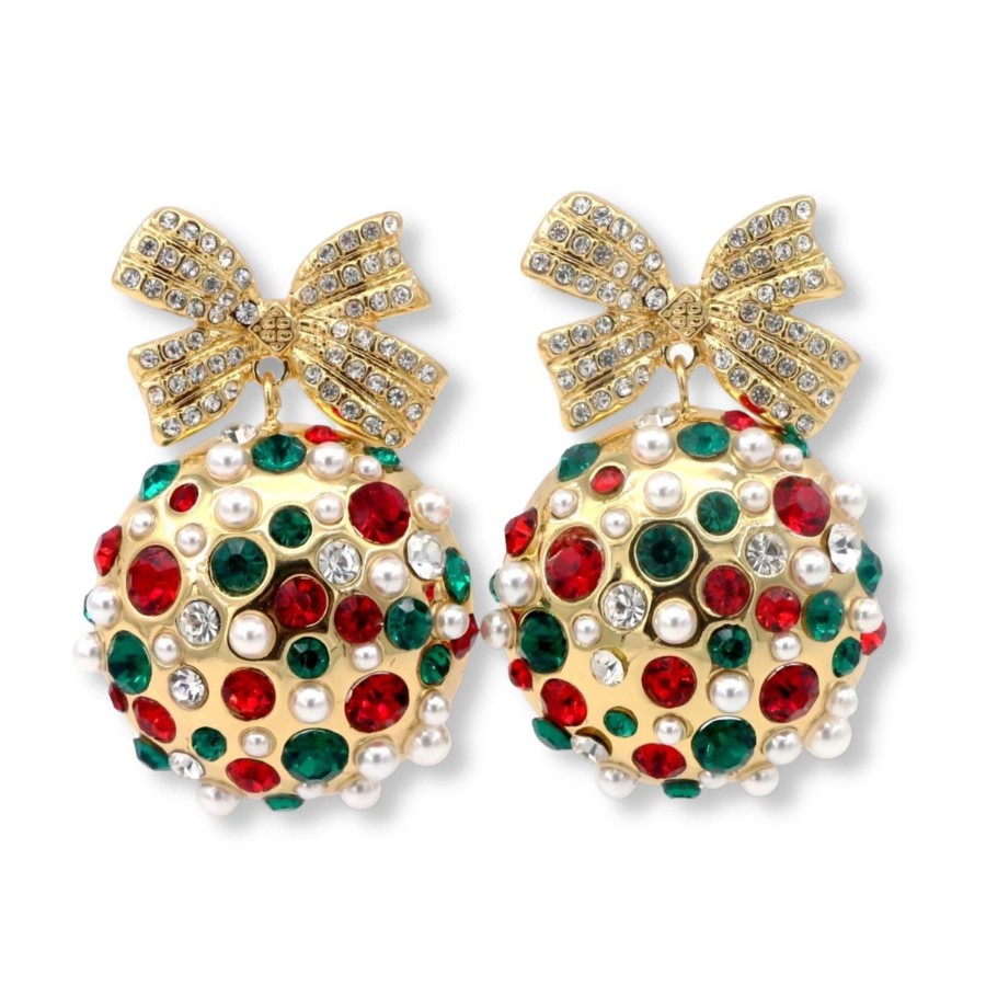 Accessories Brianna Cannon | Red & Green Ornament Earrings