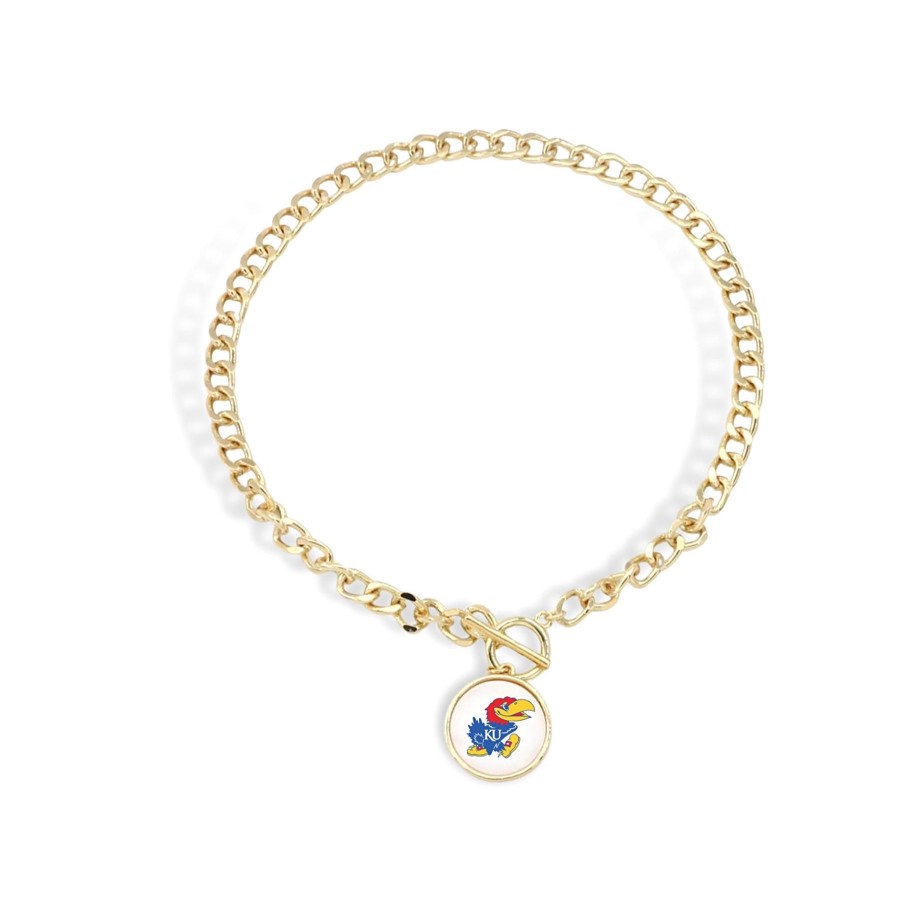 Accessories Brianna Cannon | University Of Kansas Logo Necklace